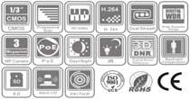 CCTV SPECS ISO ROHS CE DCSMISR